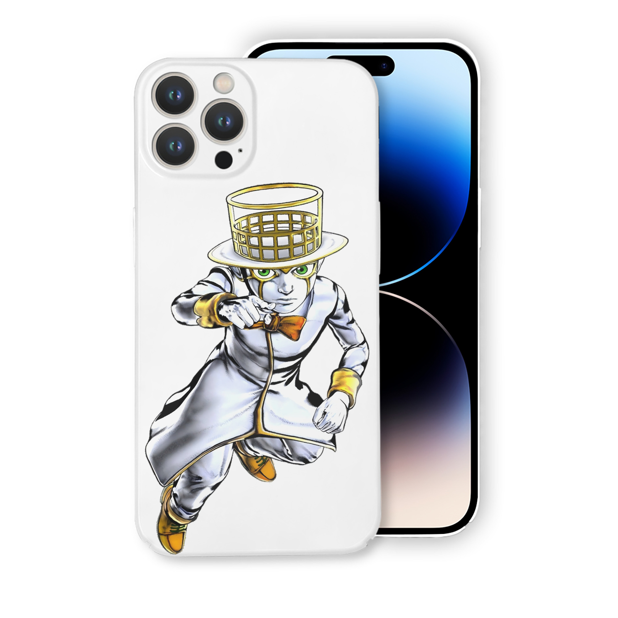 （画像用） ジョジョの奇妙な冒険 岸辺 露伴（きしべ ろはん） JoJo's Bizarre Adventure Rohan Kishibe 【iPhone 14シリーズ対応】ハードケース